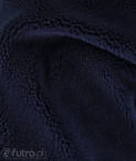 Dark Blue 32539 Teddy Sherpa Faux Fur Fabric Pile Length 8 mm