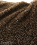 Dark Chocolate 3056 Teddy Sherpa Faux Fur Fabric Pile Length 8 mm