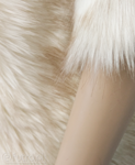 Ecru 2145 Fox Faux Fur 60 mm