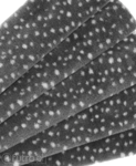 Grey 325044/16 Plush Fabric Dot 9 mm 