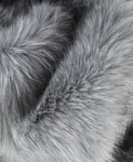 Grey P-9 Fox Premium Faux Fur 60 mm