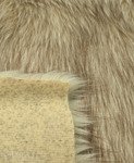 Light Beige Faux Fur Animal Wolf 315110