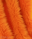 Orange 17O Shaggy Faux Fur Pile Length 40 mm