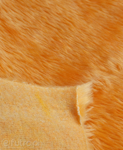 Orange 33562 Long Pile Plush Fabric Pile Length 17 mm