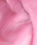 Pink 315964 Long Pile Plush Fabric Pile Length 17 mm