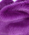 Purple 030 Shaggy Faux Fur Pile Length 40 mm