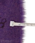 Purple 3458 Long Pile Plush Fabric Pile Length 17 mm