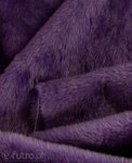 Purple 3458 Long Pile Plush Fabric Pile Length 17 mm