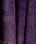 Purple 3458 Long Pile Plush Fabric Pile Length 17 mm