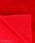 Red 33539 Long Pile Plush Fabric Pile Length 17 mm