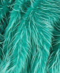 Turquoise Faux Fur Fox Long 027 Pile Length 90 mm