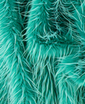 Turquoise Faux Fur Fox Long 027 Pile Length 90 mm