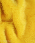 Yellow 17Y Shaggy Faux Fur Pile Length 40 mm