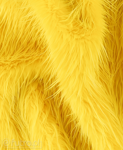 Yellow Faux Fur Fox Long 025 Pile Length 90 mm