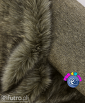 Dark Beige P-6 -SII, Fox Premium Faux Fur , piece measuring 50 cm x 155 cm for sale as a whole