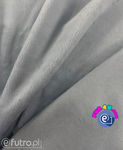 Grey 3350 - SII Short Pile Plush Fabric,  piece 40cm x 150cm for sale in one piece