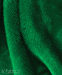 Green 3958 Long Pile Plush Fabric Pile Length 17 mm