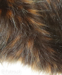 Brown Faux Fur Fox Long 810 Pile Length 90 mm