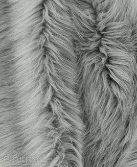 Bluma 325052 szary, sztuczne futro o długim i puszystym włosiu o długości do 70 mm