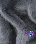 Grey 019 Shaggy Faux Fur Pile Length 40 mm