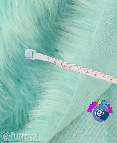 Mint 054 - SII Shaggy Faux Fur, piece 35 cm x 155 cm for sale as a whole