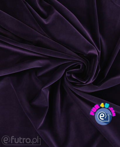 Dark Purple 12406 Velvet Fabric