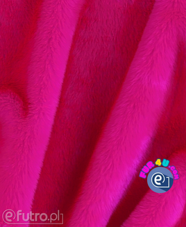 Dzianina Pluszowa DW 315383 amarantowy, materiał futerkowy o prosto strzyżonym, miękkim włosiu o długości 17 mm