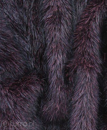 Dark Purple 2074 Fox Faux Fur 60 mm