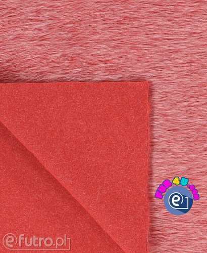 Foxtrot Faux Fur - Red and Porcelain Tips 40mm