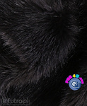 Black 2P-6 Fox Faux Fur 60 mm