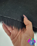 black 040 Shaggy Faux Fur Pile Length 40 mm 