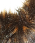 Brown Faux Fur Fox Long 810 Pile Length 90 mm