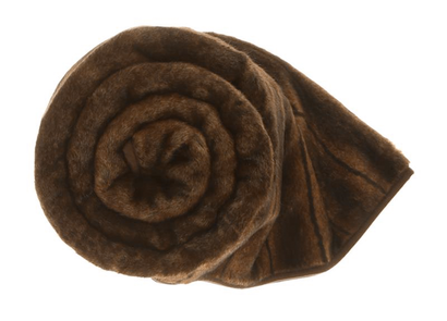 Decorative faux fur bedspread ROMANTIC BRUNETTE