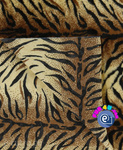 Brown 335T/100 Plush Fabric Tiger 11 mm