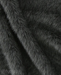 Dark Grey Faux Fur Animal Wolf 315757