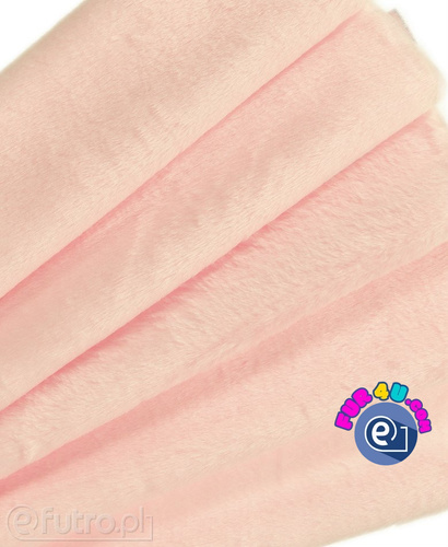 Light Pink 33560 Short Pile Plush Fabric Pile Length 9 mm