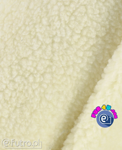 EcruTeddy Sherpa Wool Faux Fur Fabric 39569 -SII , piece 30 cm x 150 cm for sale as a whole