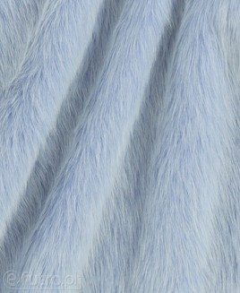 MATERIAŁ FUTRZANY LISEK 35502 niebieski, gęsty i puszysty o długości włosia do 40 mm