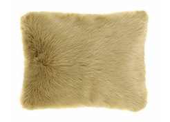 Decorative faux fur pillow KARAKUM