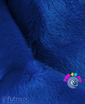 Cornflower Blue 315273 - SII Long Pile Plush Fabric, piece measuring 80 cm x 150 cm for sale as a whole