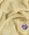 Beige 33569 - SII Lamb Sherpa Faux Fur Fabric, piece 60 cm x 142 cm for sale as a whole