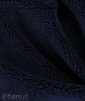 Dark Blue 32539 Teddy Sherpa Faux Fur Fabric Pile Length 8 mm