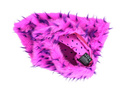 Decorative faux fur pillow HEDGEHOG
