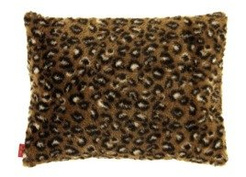 Decorative faux fur pillow OCELOT
