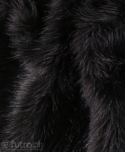 Black 2P-6 Fox Faux Fur 60 mm