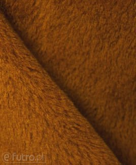 Dzianina Pluszowa KW 3651 rudy, materiał futerkowy o prosto strzyżonym włosiu o długości 9 mm