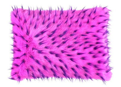 Decorative faux fur pillow HEDGEHOG