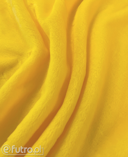 Yellow 33538 Short Pile Plush Fabric Pile Length 9 mm