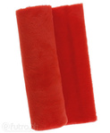 Red 33539 Short Pile Plush Fabric Pile Length 9 mm