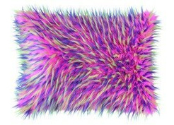 Decorative faux fur pillow HEDGEHOG